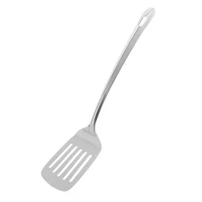 Stainless Steel Slotted Turner Spatula Seamless One-Piece Design 13-Inch