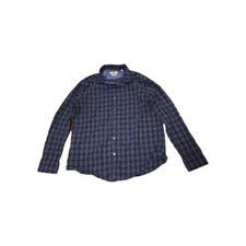 Original Penguin - Dress Shirt - Mens 16 34/35 Large Slim Fit - Navy Blue Orange