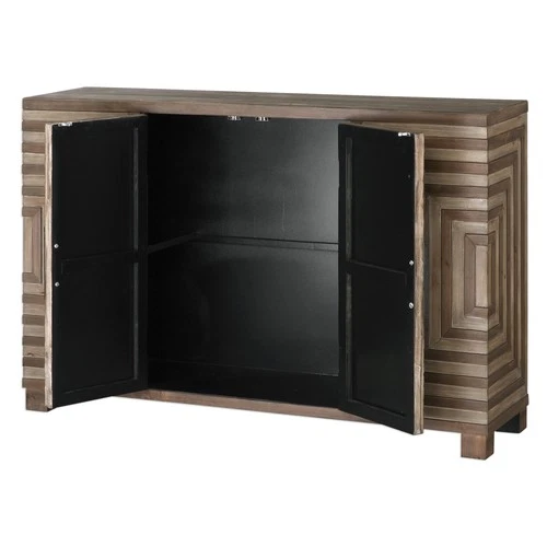 Uttermost 24773 Layton 48 1/2"W Fir Veneer Cabinet - Brown - Picture 4 of 8