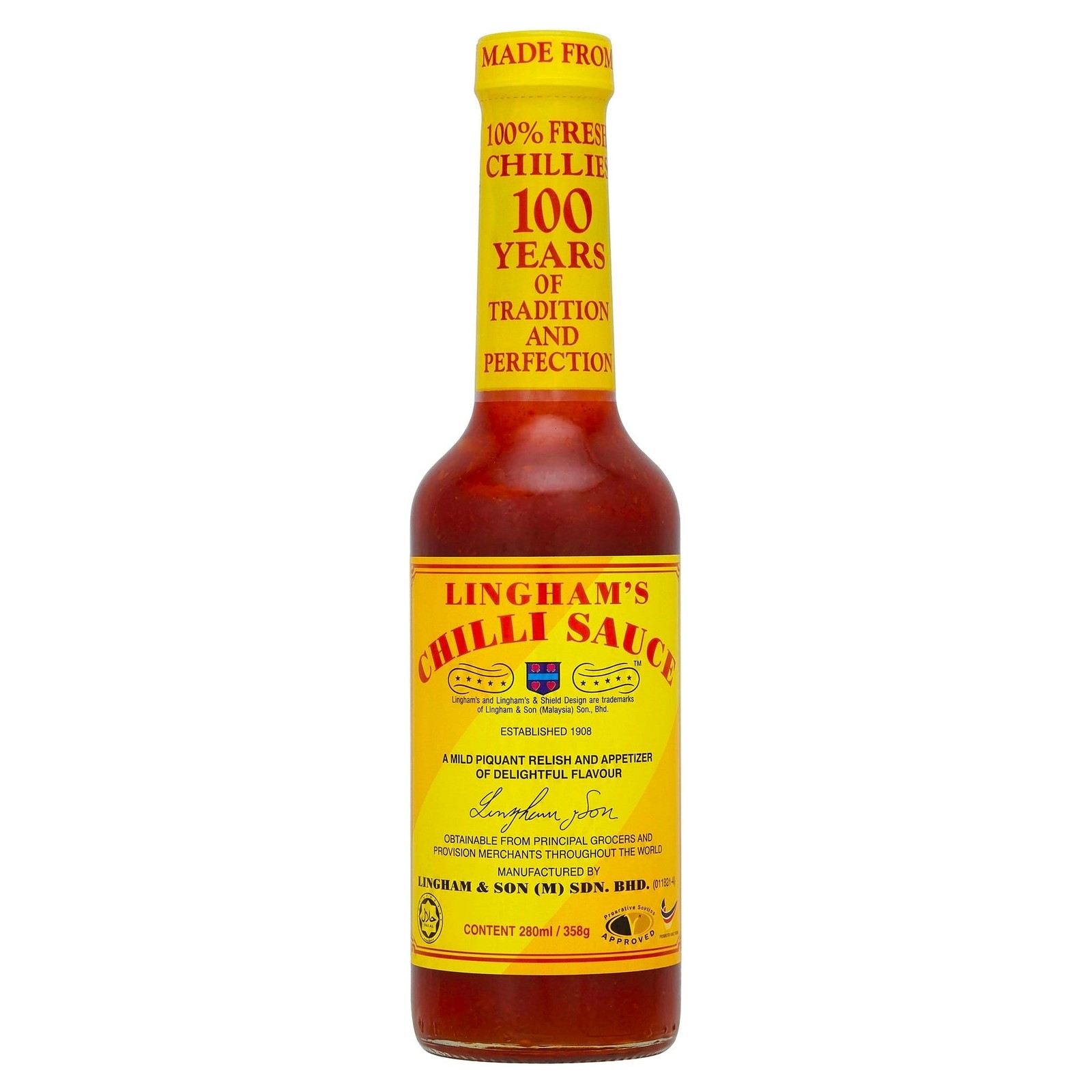 Linghams Original Chilli Sauce 1x358g - Image 2