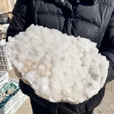 13LB A+++Natural white Crystal Himalayan quartz cluster /mineralsls - Image 1 of 4