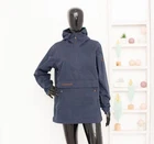 Norrona Svalbard Cotton Anorak Jacket Hooded Breathable Windbreaker Blue M