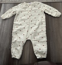 Angel Dear Romper Polka Dot Baby Girl Size 12-18 Months 100 Cotton