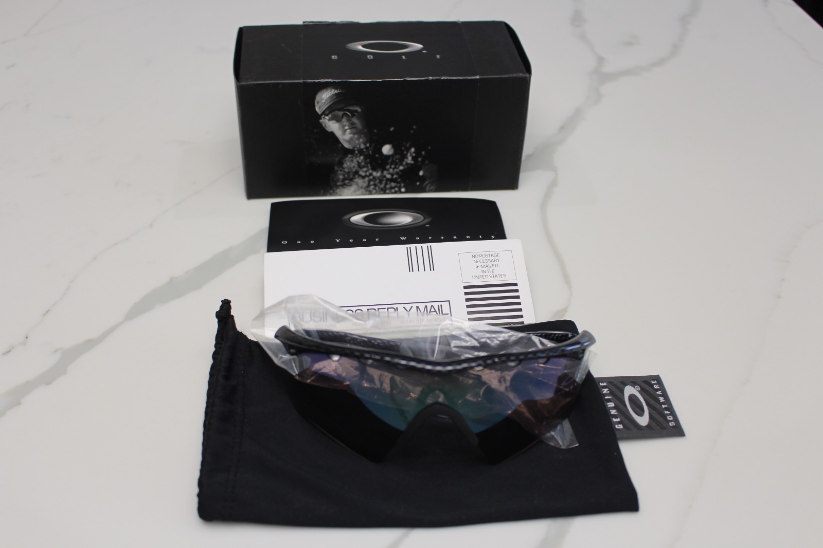 Rare Oakley M Frame Carbon Fiber Vented G30 Golf Iridium Lens