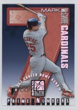 1998 Donruss Elite Prime Numbers Sample Mark McGwire (Batting) 6m7
