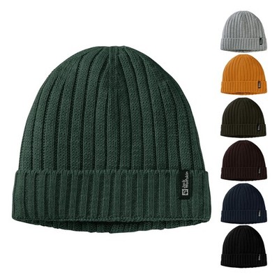 Jack Wolfskin Unisex Herren Damen Mütze Strickmütze Rib Knit Beanie