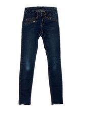 Bombshells By JAG Women's Jeans Size 8 W27" Skinny Leg Blue Zip Pockets Stretch