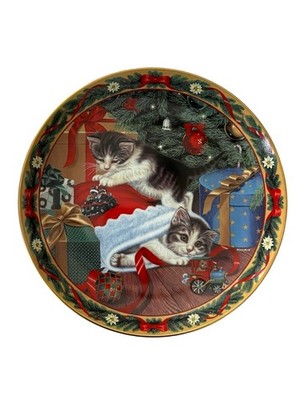 Bradford Exchange Stocking Stuffers Plate Santa s Little Helpers Higgins Bond Ca