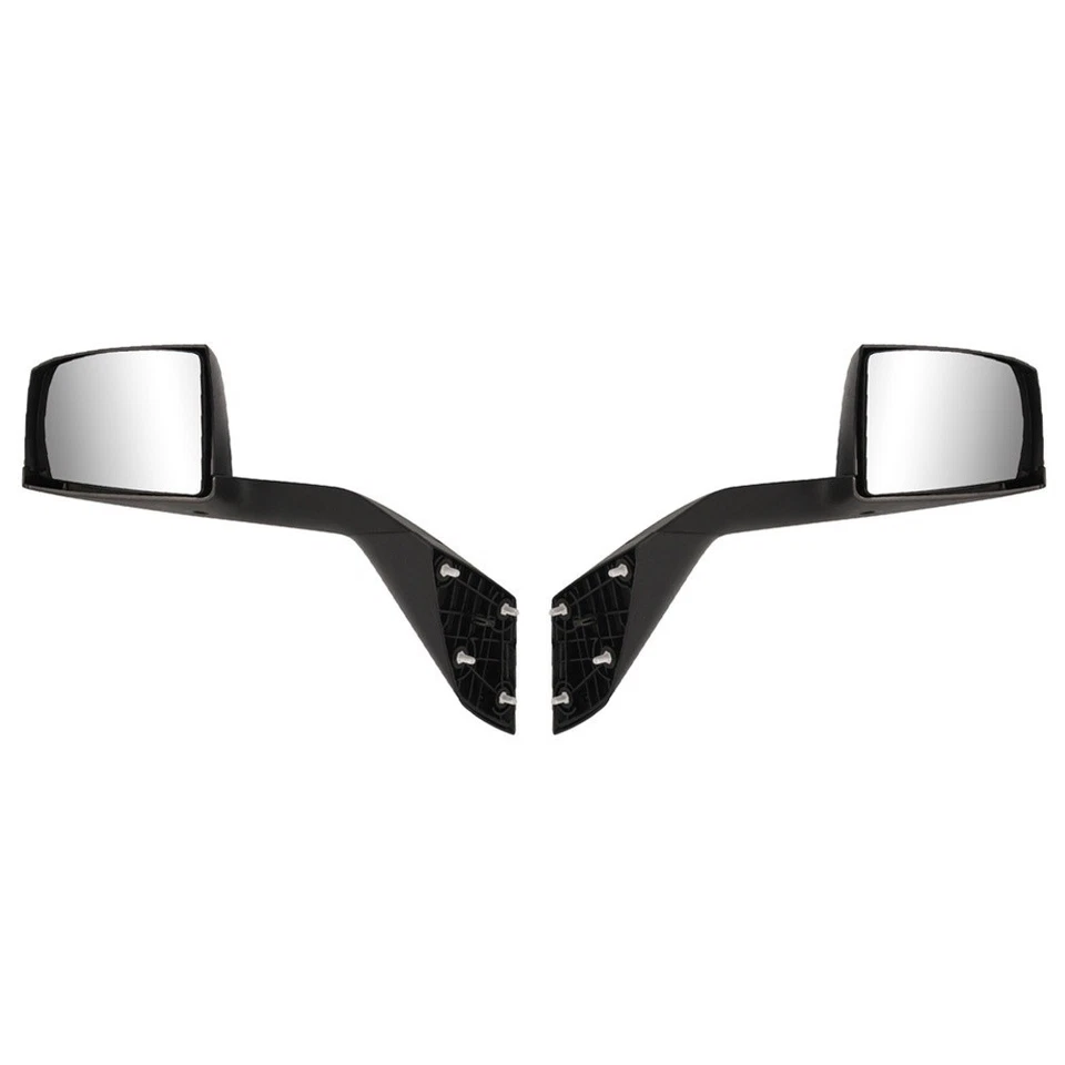 For 2000-15 Volvo VNL Black Hood Mirrors Pair Heavy Truck Driver Passenger Side Foto 3 de 4
