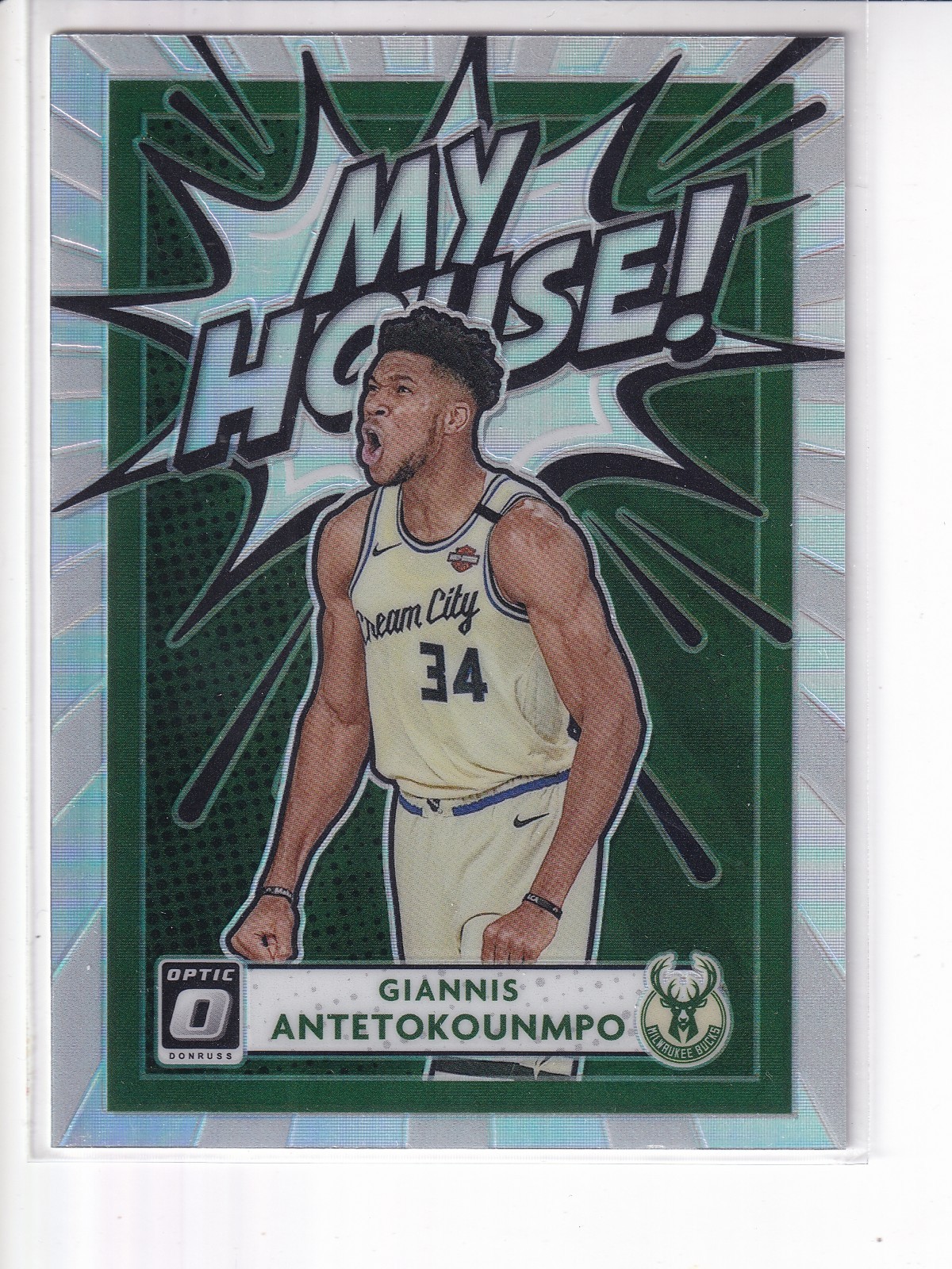 Giannis Antetokounmpo 2020-21 Panini My House Optic Holo Silver Prizm #2 Bucks
