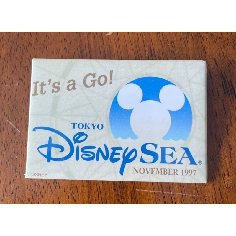 November 1997 TOKYO Disney SEA It's A Go rare Pin Badge Pinback