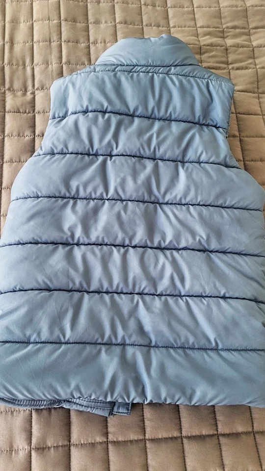 Chaleco acolchado PUMA para niños talla 7/8 gris ropa de invierno chaleco acolchado para niños Foto 2 de 3