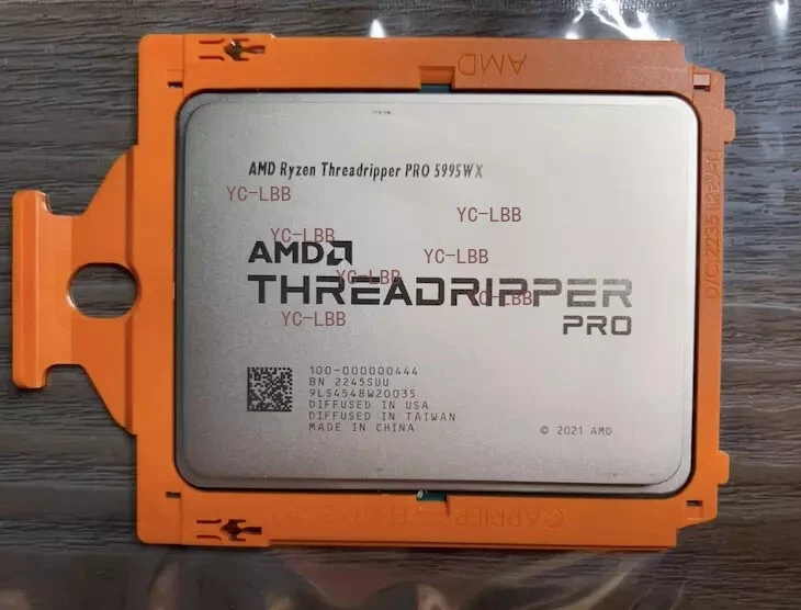 AMD threadripper pro 5995wx CPU + Asus Pro WS WRX80E-SAGE SE WIFI Motherboard - Image 4 of 4