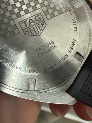 TAG Heuer Formula 1 Quartz Chronograph Tachymeter Black Dial Rubber Strap