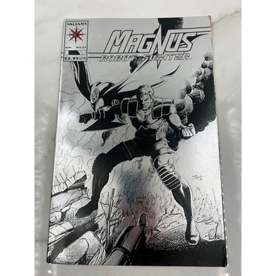Magnus Robot Fighter 25 Valiant Comics 1993 Silver Foil Cover John Ostrander