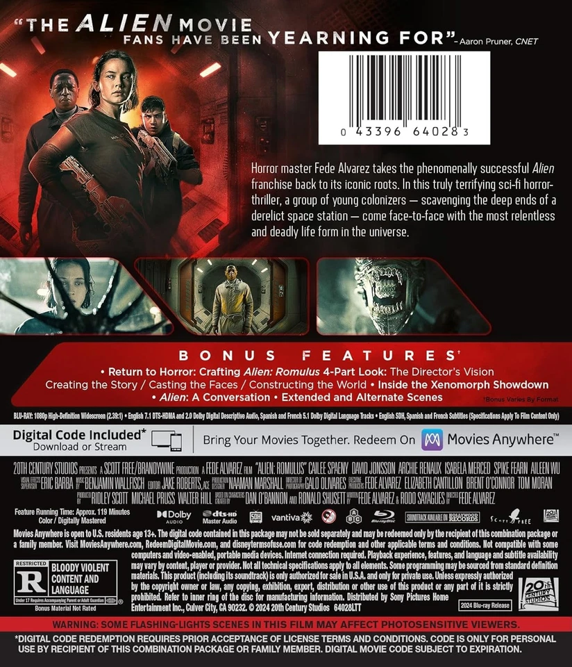 New Alien: Romulus (Blu-ray + Digital) - Image 2 of 4