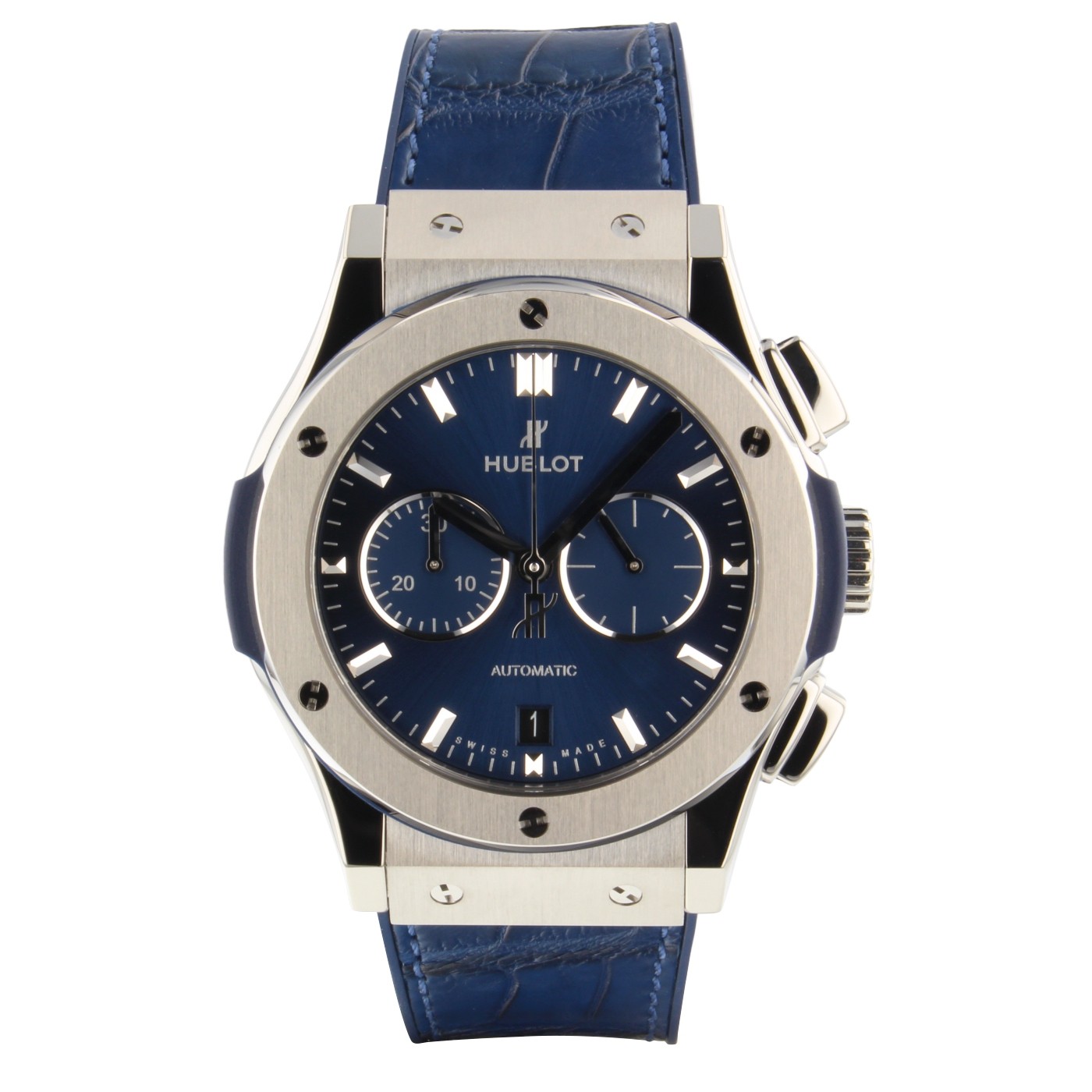 Hublot Classic Fusion Chrono Titanium 42mm Blue Automatic Watch 541NX7170LR