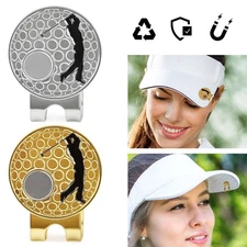 Golf Ball Marker Outdoor Small Metal Magnetic Golf Hat Clip Portable Golf Marker