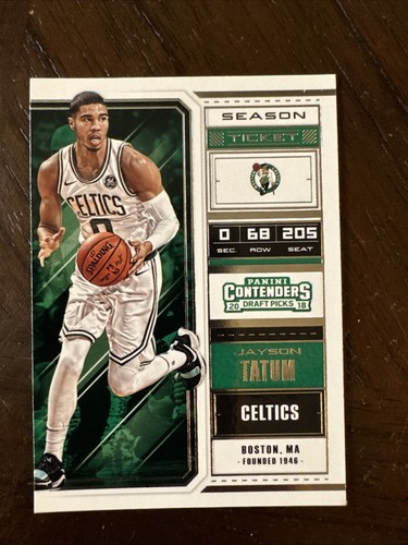2018 Panini Contenders Draft Picks - Season Ticket Jayson Tatum #23 White Jersey - Picture 1 of 2