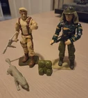 GI Joe Tiger Force Dusty V2 1988 & V3 1991 Sandstorm Coyote VTG ARAH Figures Lot