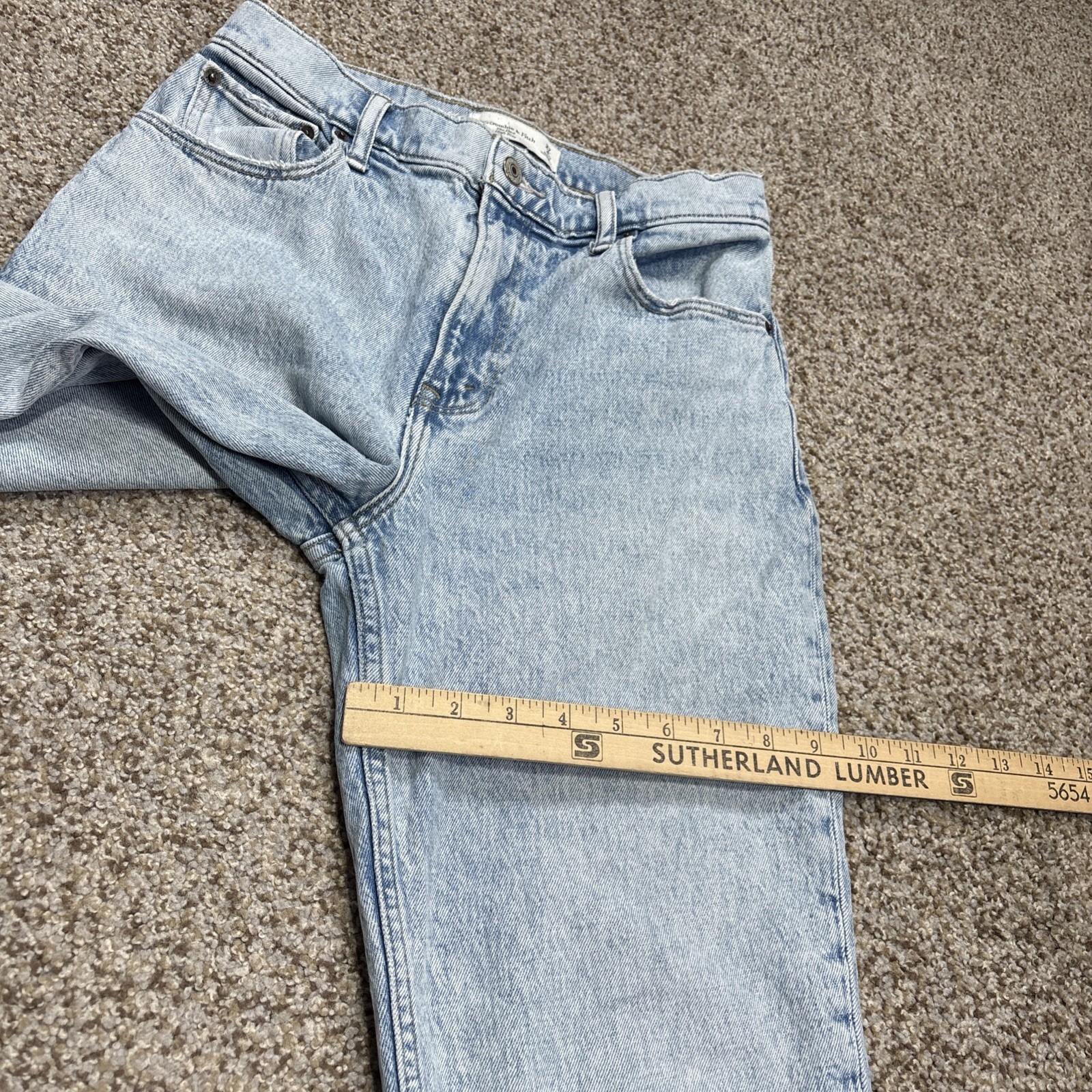 Abercrombie & Fitch The Dad High Rise Jeans Womens 27/4 Fits 27 X 24.5 - View 11