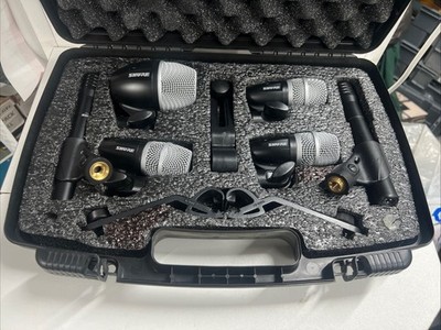 SHURE DRUM MIKROFON SET MIT 6 MIKROFONEN UND HALTERUNG PLUS AUFBEWAHRUNGSBOX