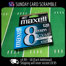 Maxell 8mm GX-MP High Quality Camcorder Tape - 120 Min - New/Sealed