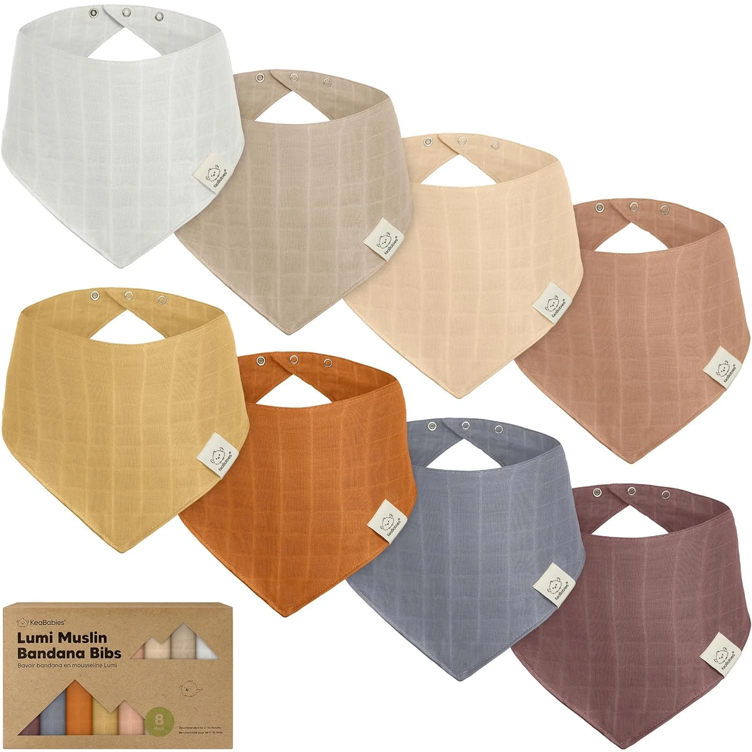 8 pack baberos de muselina para bebes ninos y ninas baberos tipo bandana para ba