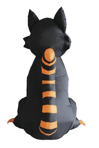 6' LED Espeluznante Sonriente Gato Negro Halloween Inflable Exterior Vacaciones Decoración - Imagen 2 de 11