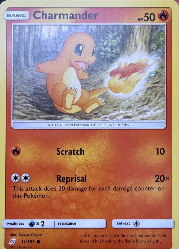 Charmander 11/181 C Team Up Pokemon NM