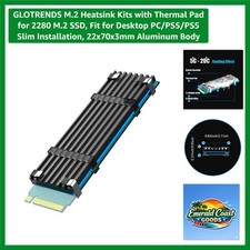 Efficient M.2 SSD Heatsink with Thermal Pad - 5-20 C Cooling for 2280 Drives