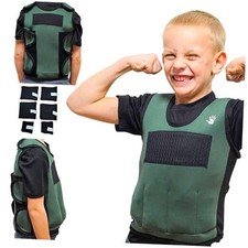 Weighted Vest For Kids - Adjustable Compression Vest With Six Removable Medium
