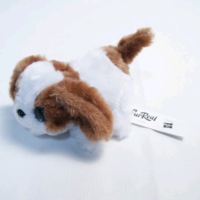 FurReal Friends My Minis Puppy Dog 5'' Interactive Plush White Tan WORKS Hasbro