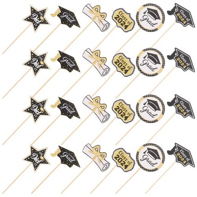  24 Pcs Graduation Kuchen Dekoration Graduierungsparty Cake Decor