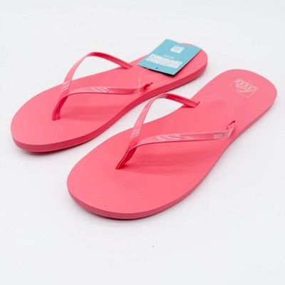 Reef Bliss Nights Lightweight Flip Flop Sandals Comfort Pink 10 NEW