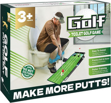 Toilet Golf Empty Box, Funny Prank-Shaped Putting Green Hole Set Gag Gifts for M