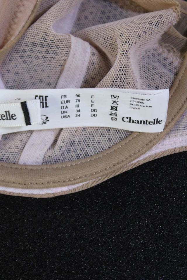 Sujetador de encaje Chantelle para mujer con textura cierre trasero con aros talla 34DD Foto 3 de 4