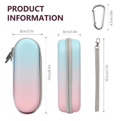2er Pack Elektrische Zahnbürste Reise Etui PU Wasserdicht Tragbar Aufbewahrungstasche Tasche