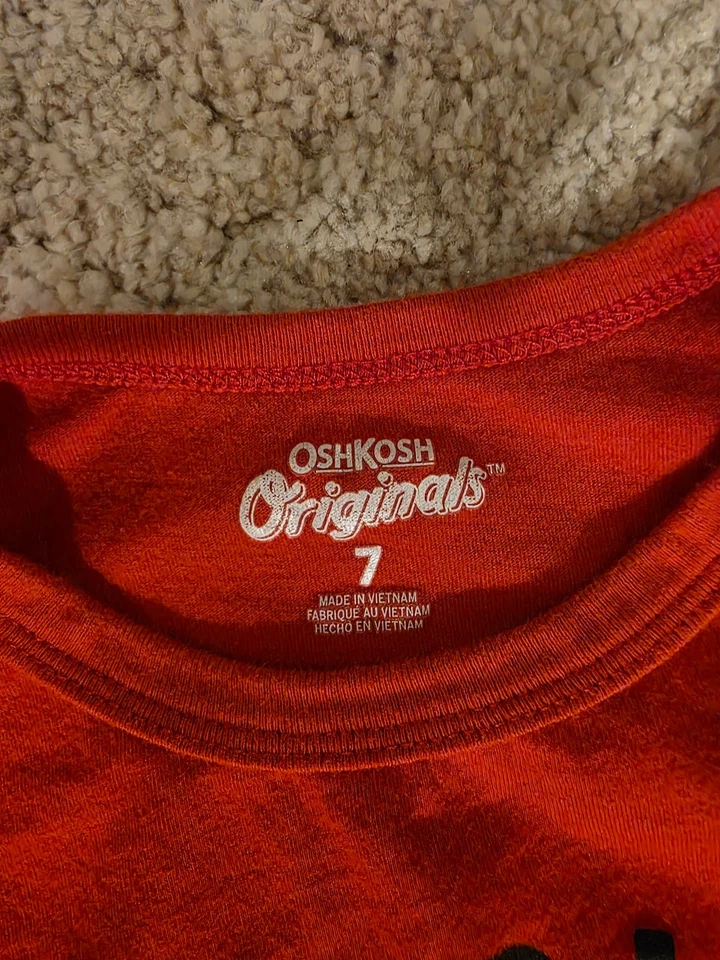 Osh Kosh оригиналы поезд направляется домой для праздников Рождественская рубашка для мальчиков размер 7 - Изображение 3 из 4
