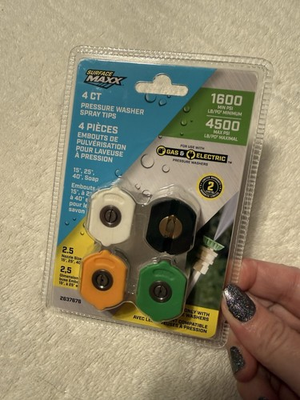 #ad Surface Maxx Pressure Washer Spray Tips 4 Pack $14.99