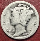 1920-S Mercury Dime. Free Shipping