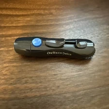 Original OneTouch Delica Adjustable Lancing Device navy/blue Button