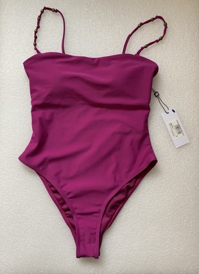 La Bain par MOLLY BRACKEN One Piece Fuchsia Swimsuit Bathing Suit Size S