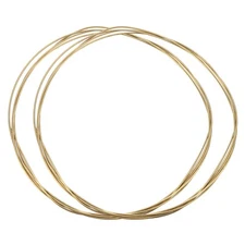 2 Pcs 12 Gauge Soft Brass Wire, 8 Feet Bare Pure Brass Solid Wire for DIY