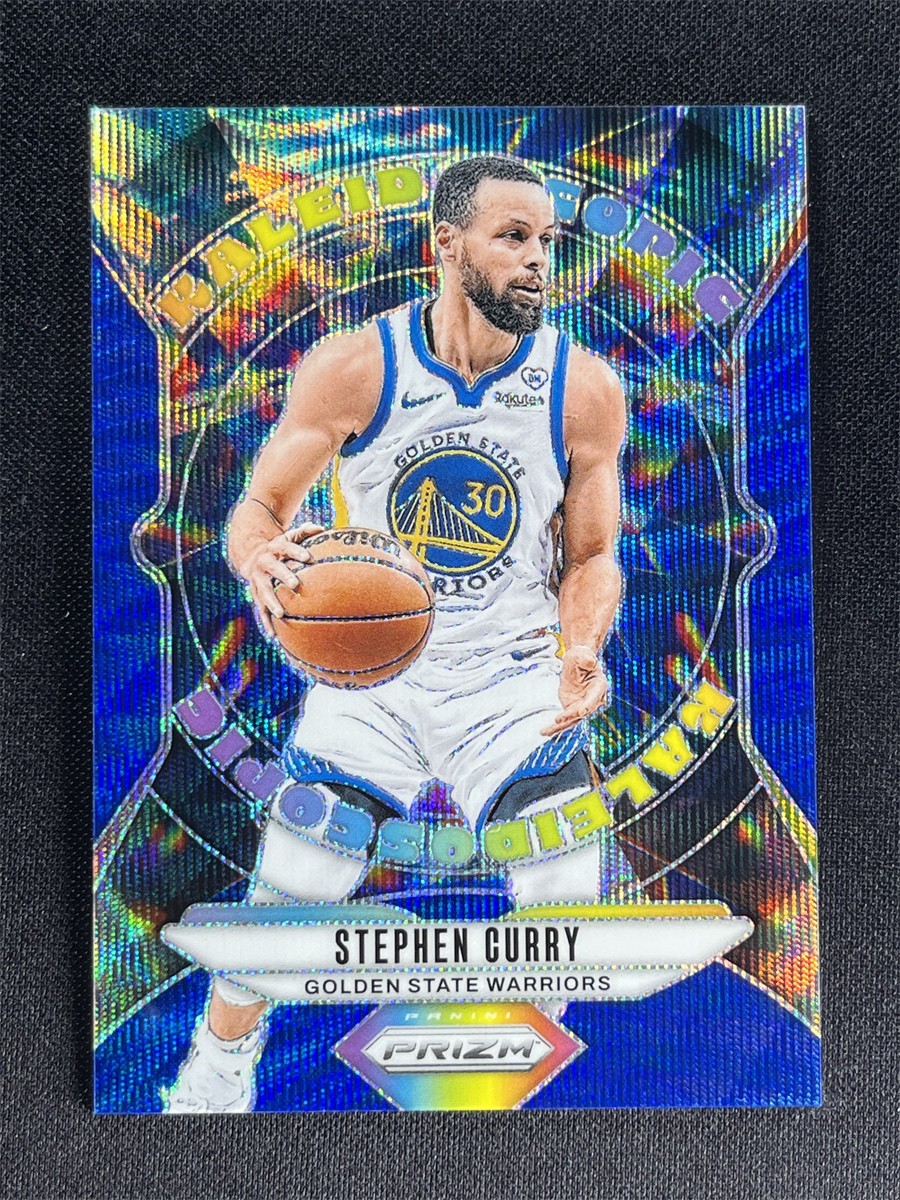 2024-25 Panini Prizm Stephen Curry #12 Blue Wave Prizm Kaleidoscopic /175 &11182
