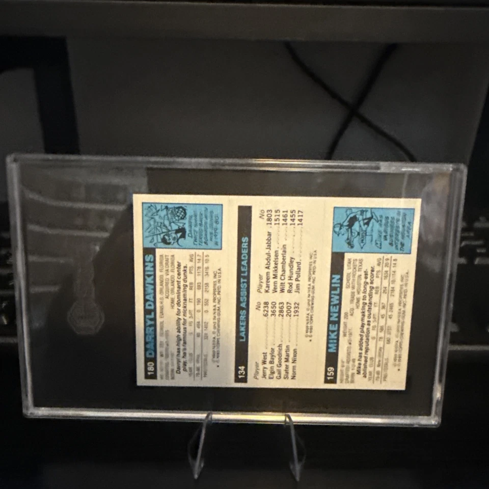 1980-81 Topps - Darryl Dawkins, Norm Nixon, Tom Owens #180-134-201 SGC 4 - Image 2 of 2