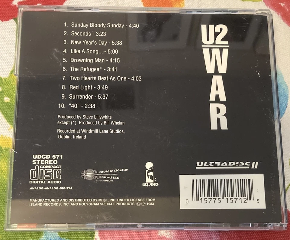 U2 - War Mobile Fidelity Original Master Recording Gold Disc MFSL CD UDCD 571 Foto 2 de 4