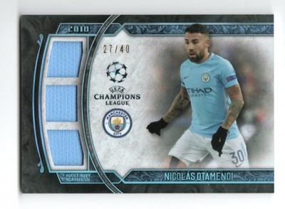 2017-18 Topps Museum Triple Relic MTR-NO Nicolas Otamendi Man City #27/40