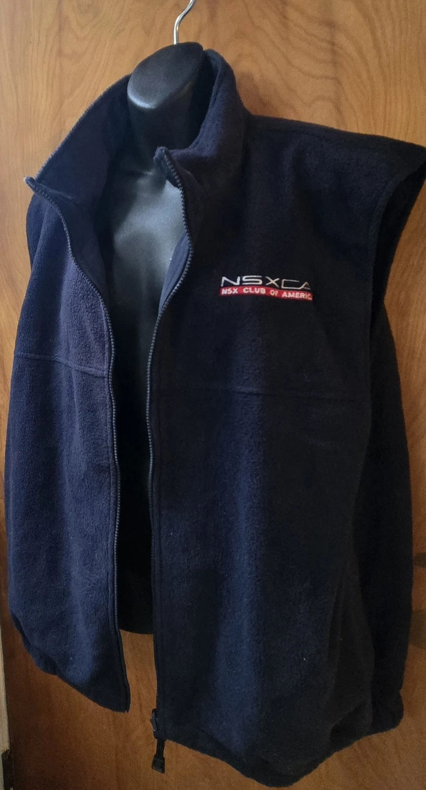 NSXCA Acura NSX Club Of America Reversible Fleece Logoed Vest Navy Blue Elkhart  image 2