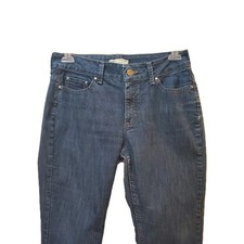 Women's Riders by Lee Mid Rise Boot Cut No Gap Waist Med Wash Sz 8M - D-146 